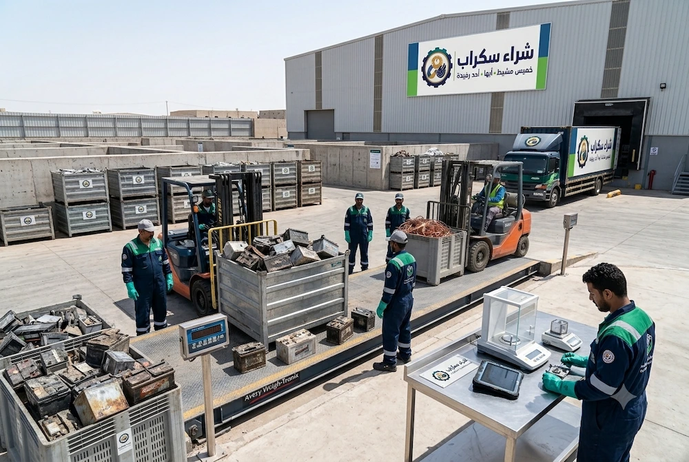 تجميع وفرز البطاريات المستعملة قبل التقييم